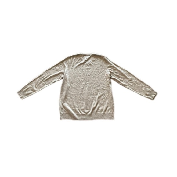 Apt 9 Merino Wool Blend Oatmeal Gray Long Sleeve V Neck Sweater Men’s XXL Tall - Picture 2 of 10